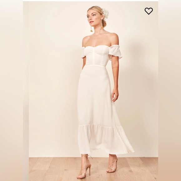 Reformation Butterfly Dress Ivory (Tailored smaller from size 8) - Picture 1 of 14